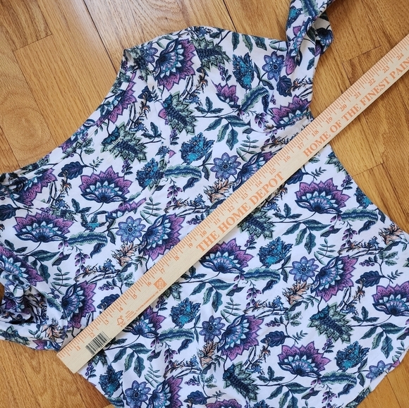 Soft surroundings soft essential supima tee floral print size petite large - Picture 8 of 8